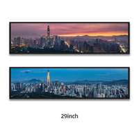 Écran publicitaire LCD double face pour centre commercial, cadre fin, ultra large, type barre, affichage numérique, moniteur commercial