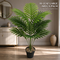 Plante artificielle réaliste en pot Areca, fausse verdure pour salon intérieur, ornement de maison, décoration