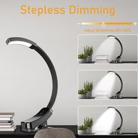 Lampe de poche club Led Luminosité en gros Petit mini menu de bureau rechargeable réglable sur clip de lumière de livre