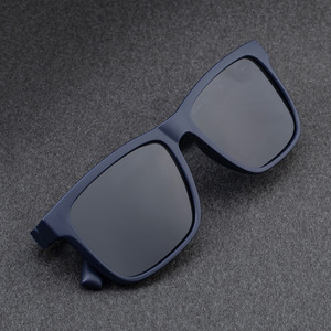 Gafas de sol polarizadas cuadradas Lifeguard para hombre, UV400, montura de PC, lentes TAC, negras, estilo para conducir al aire libre - Product Image 1