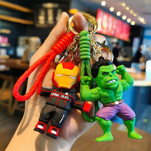 Porte-clés Marvel Captain America Flying Spider Man Iron Man <span class=keywords><strong>Avengers</strong></span>, pendentif de poupée, petit cadeau en gros - Product Image 3