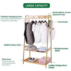 Phòng ngủ hành lang phòng khách 6-Tier Giày giá kệ miễn phí đứng tre may giá - Product Image 6