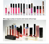 Rouge à lèvres liquide imperméable végétalien de haute qualité avec logo personnalisé Tubes de brillant à lèvres vides non collants Lumière LED Brillant à lèvres avec miroir