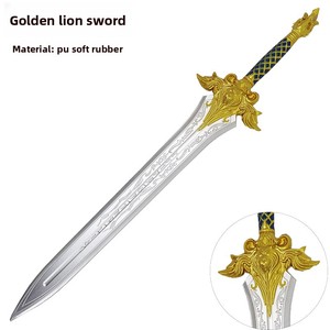 Espada de Lordaeron de <span class=keywords><strong>World</strong></span> of <span class=keywords><strong>Warcraft</strong></span>, accesorio de Cosplay, espada de juguete de espuma de PU de 105cm para exhibición o Cosplay, Material plástico - Product Image 2