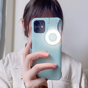 Coque de téléphone avec anneau lumineux LED pour selfie, compatible iPhone 12, Huawei Mate 40 Pro, Galaxy S21 Ultra - Product Image 6