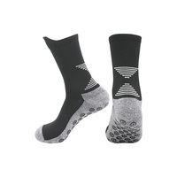 Chaussettes de sport de football pour hommes adultes, entraînement de fitness, cheville, avec logo sur le revers, saison printemps, semelle en caoutchouc antidérapante, respirante