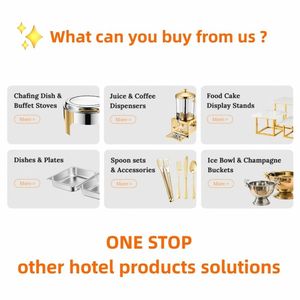 Bộ dụng cụ giữ nóng thức ăn sang trọng mạ vàng kiểu cách, thanh lịch, dùng cho nhà hàng khách sạn 9L, có nắp đậy, dùng cho tiệc buffet phục vụ ăn uống. - Product Image 3