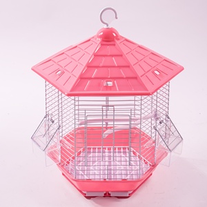 Round Hanging Decor Bird Cage Rust Proof Wire <b>Mesh</b> Indoor Outdoor Canary Display Cage - Product Image 5