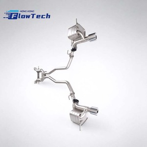 ระบบท่อไอเสียแบบ Catback ประสิทธิภาพสูง FlowTech พร้อมวาล์วควบคุมอิเล็กทรอนิกส์ SS304 สำหรับ Dodge Durango 3.6L 5.7L - Product Image 4