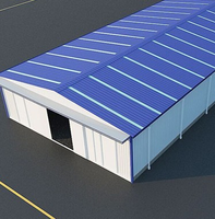 Structure en acier durable et moderne pour portique, certifiée CE, bâtiment préfabriqué pour entrepôt, bureau ou atelier avec garantie de 5 ans