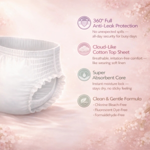 <span class=keywords><strong>Mutandine</strong></span> Mestruali Monouso per Donne, Assorbenti e Impermeabili, Protezione 360°, Etichetta Privata OEM ODM FSC - Product Image 2
