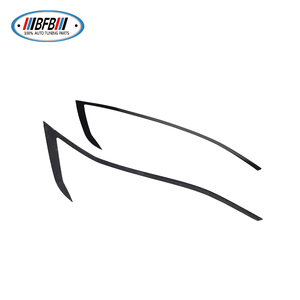 Pour Tesla Model S, paupières de phares avant en fibre de carbone véritable, sourcils de phares avant, 2016-2018 - Product Image 3