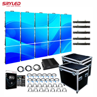 Écran LED de location pour scène et événements, système complet couleur IP65 500*500mm, mur vidéo flexible incurvé P1.95 P2.6 P2.9 P3.91
