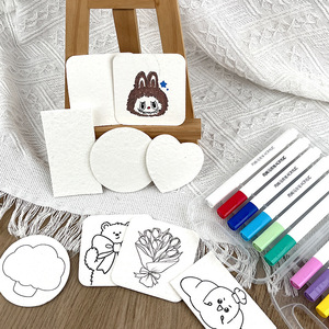 Éponge de peinture DIY en coton texturé à base de pâte de bois pour projets artistiques et artisanaux - Product Image 1
