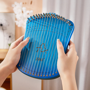 <span class=keywords><strong>Lyre</strong></span> à pouce à 17 <span class=keywords><strong>cordes</strong></span>, <span class=keywords><strong>lyre</strong></span> à une seule planche, instrument de musique portable avec <span class=keywords><strong>cordes</strong></span> métalliques - Product Image 2