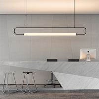 Lustre moderne long et petit en fer et acrylique, 60W, LED à économie d'énergie, hauteur réglable, 220V, pour salon et salle à manger