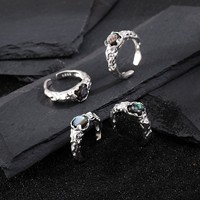 Bague en argent sterling S925 fin avec coquille d'ormeau naturelle pour femme, design de niche, texture irrégulière, ouverte et ajustable, pour usage quotidien