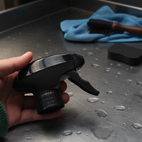 Pulvérisateur en plastique anti-enfants bien conçu 28/410 avec bouton de verrouillage pour enfants, déclencheur noir pour bouteilles, résistant aux produits chimiques pour enfants