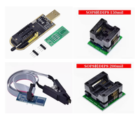 CH341A CH341 24 25 Series EEPROM Flash BIOS USB Programador con 4 adaptadores
