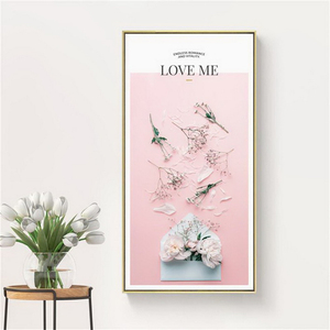 Nhà Máy Bán buôn tường nghệ thuật và bức tranh hoa vẫn còn sống hình ảnh màu xanh lá cây thực vật vải in cho trang trí nội thất - Product Image 3