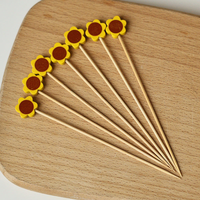 Mini brochettes en bambou écologiques jetables pour la décoration de buffets de fruits, de mariages et de cupcakes
