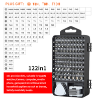 Version améliorée 110 en 1 : Kit de tournevis portable avec embouts Phillips, Torx, Triangle, Y pour la réparation domestique, informatique et mobile