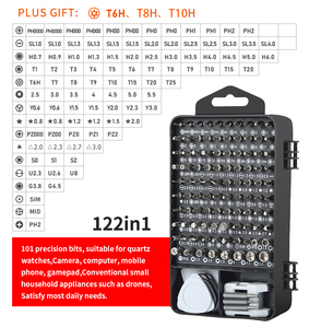 Version améliorée 110 en 1 : Kit de tournevis portable avec embouts Phillips, <span class=keywords><strong>Torx</strong></span>, Triangle, Y pour la réparation domestique, informatique et mobile - Product Image 2