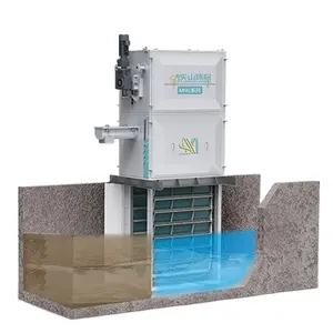 Wastewater Machinery Wastewater Inttake Center Fluxo Através Viagem Banda Tela água