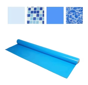BINSPAPO Wasserwellen-Muster PVC-Vinyl-Poolfolie 1,5mm Dick Rutschfest Temperaturbeständig -40°C bis 70°C Mosaik-Schutz - Product Image 2