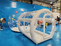 Dôme à bulles transparent géant gonflable pour l'extérieur, tente à bulles gonflable avec ballons, maison à bulles gonflable