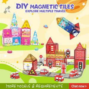 Nuovo Set di Blocchi Magnetici in Plastica da 7,5 CM, Certificato EN71, Giocattolo Educativo STEM per <span class=keywords><strong>Bambini</strong></span> dai <span class=keywords><strong>3</strong></span> <span class=keywords><strong>Anni</strong></span> in Su, Vendita all'Ingrosso 2026 - Product Image 5