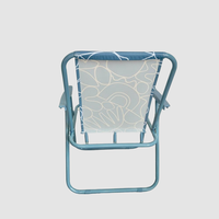 Chaise de plage pliable moderne en métal léger avec poches latérales en tissu polyester pour l'extérieur – Vente en gros