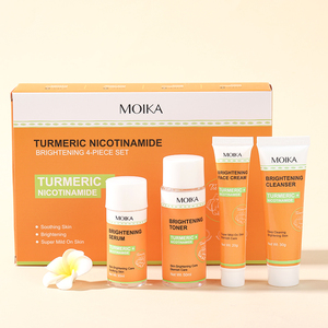 Juego de cuidado de la piel de cúrcuma Moika, antiacné, manchas oscuras, blanqueamiento, Etiqueta Privada, jabón, suero, crema exfoliante, lavado <span class=keywords><strong>Facial</strong></span>, juego de cuidado de la piel - Product Image 5