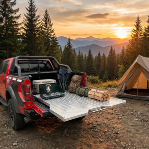 <span class=keywords><strong>Accessori</strong></span> per Pickup, Vassoio Scorrevole in Lega di Alluminio per Toyota Tacoma, Dodge Ram1500, <span class=keywords><strong>Ford</strong></span> F150, Hilux, BYD Shark - Product Image 1