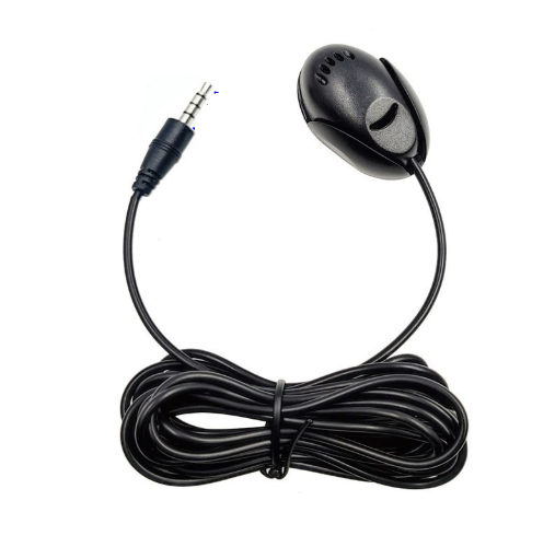 Spina a 4 sezioni diritta da 3.5mm nera