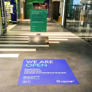 <span class=keywords><strong>Vinilo</strong></span> mate autoadhesivo personalizado impreso camino para encontrar hospital escuela señalización suelo cuadrado advertencia pegatina signos calcomanías de suelo - Product Image 6