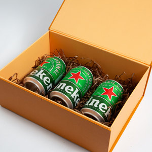 Caja de Regalo Plegable de Cartón con Cierre Magnético, Diseño de Lujo Personalizable en Naranja, Calidad Superior 1:1, con Logotipo - Product Image 3