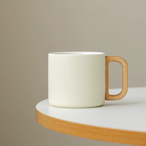 Trendy Fashionable Ceramic Latte Porcelain <b>Cup</b> <b>Saucer</b> Glossy Finish Eco-Friendly Dishwasher Safe Microwave Safe Oven Safe Modern - Product Image 5