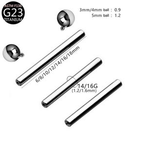 टाइटेनियम स्टील f136 थोक भेदी जीभ छल्ले शरीर के गहने कान की घंटी बजती - Product Image 4