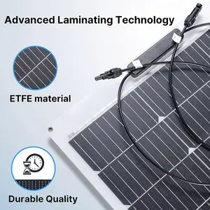 Etfe Solar Panel High Efficient Flexible Solar Panel 12v 100w 300w Monocrystalline Solar Panels Panneaux Solaire 12v 200w Flexible Solar Panels