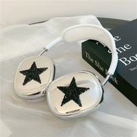 Top personnalisé pour Airpods Max housse électrolytique argent luxe Silicone doux diamant clouté Blinged Out Bling pour étui Airpo