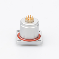 Connecteur femelle à 12 broches compatible EDG.2K.312.CLL, à bride carrée, pour montage sur panneau