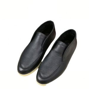 Chaussures en cuir décontractées pour hommes, style italien, à enfiler, pour la marche en toute simplicité. - Product Image 4