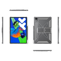 Étui de tablette transparent antichoc en TPU avec support et emplacement pour stylet pour Lenovo Pad Pro 12.7"/2025/ Idea Tab Pro (TB373FU/TB375FC)