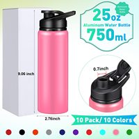 AI-MICH Promotionnel Vente en Gros Personnalisable Premium Durable Portable Bouteille Isotherme et Thermos en Aluminium pour Gym et Vélo avec Logo