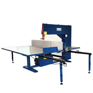 Vertical foam cutting machine for foam mattress