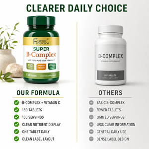 Tabletas de Complejo Vitamínico B Shecome Premium para Apoyo Inmunológico y Energético Celular para Adultos, Suplemento Herbal de Complejo Vitamínico B - Product Image 6