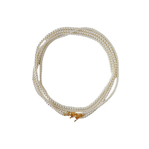 Collar Largo <span class=keywords><strong>de</strong></span> Dos Hilos con Perlas <span class=keywords><strong>de</strong></span> Cristal, Estilo Retro Francés, Minimalista, para <span class=keywords><strong>Mujer</strong></span>, Elegante, Versátil, <span class=keywords><strong>Cadena</strong></span> para Suéter Vintage - Product Image 1