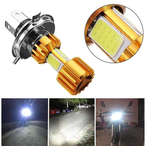 หลอดไฟหน้ารถมอเตอร์ไซค์ LED H4 แบบ 3 ด้าน 12-85v ให้แสงสว่าง 6000k ไฟ LED เสริมสำหรับรถยนต์ ไฟสูงสำหรับมอเตอร์ไซค์ - Product Image 4