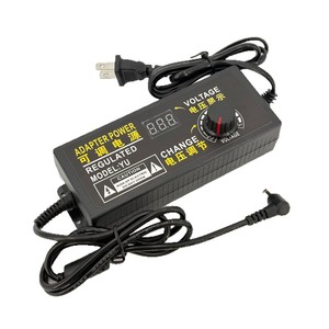 Adjustable <b>Power</b> <b>Adapter</b> 1V-36V DC Output Voltage Regulator For LED Strip Motor Water Pump With Rotary Switch - Product Image 3
